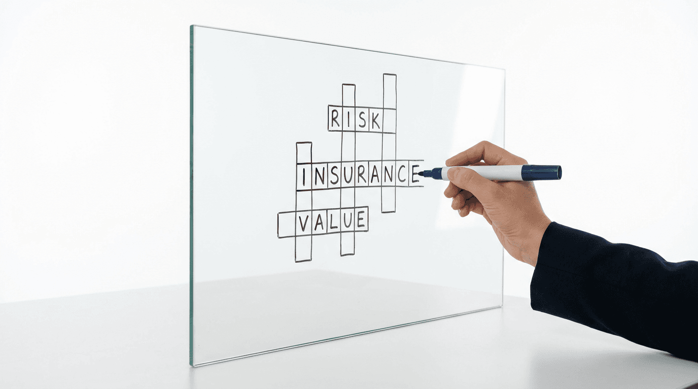 Insurance loss control inspector reviewing underwriting checklist