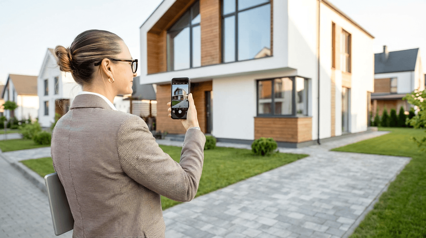 Mortgage field inspector reviewing property details